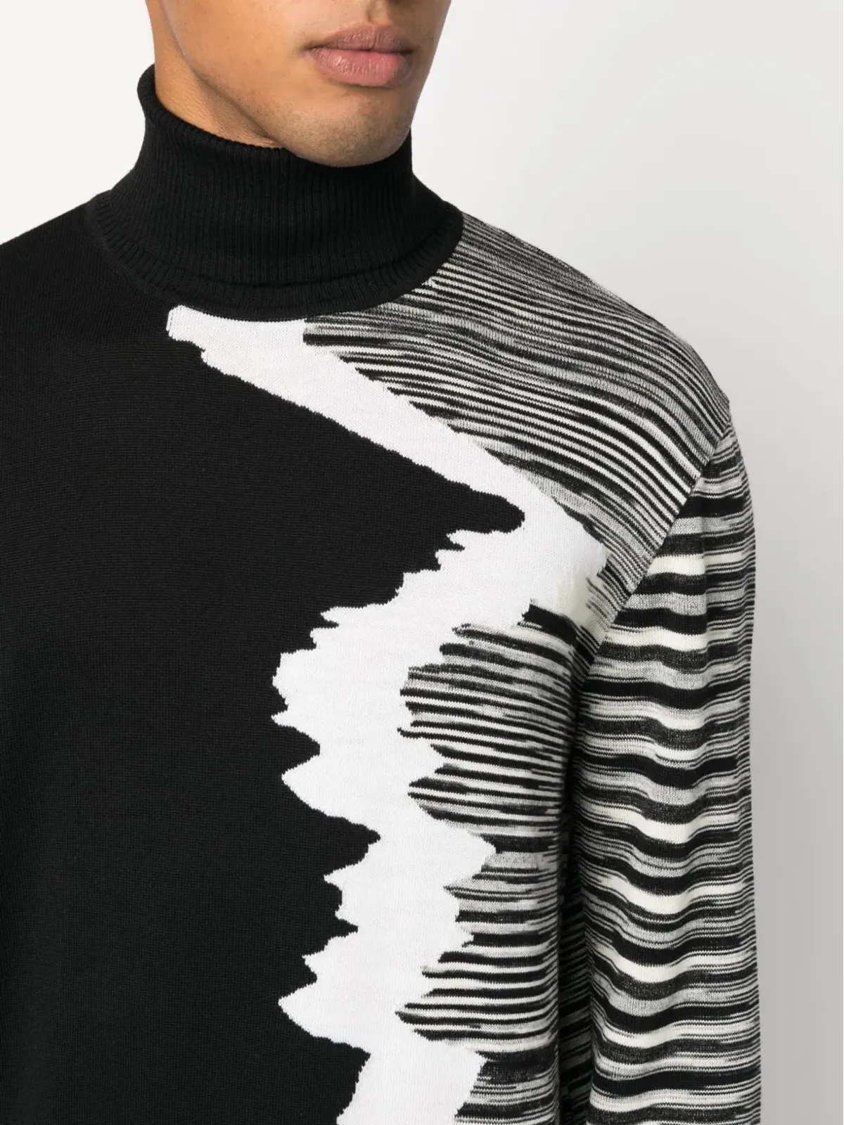 Missoni ストライプ柄 ロールネック ジャンパー - 画像5