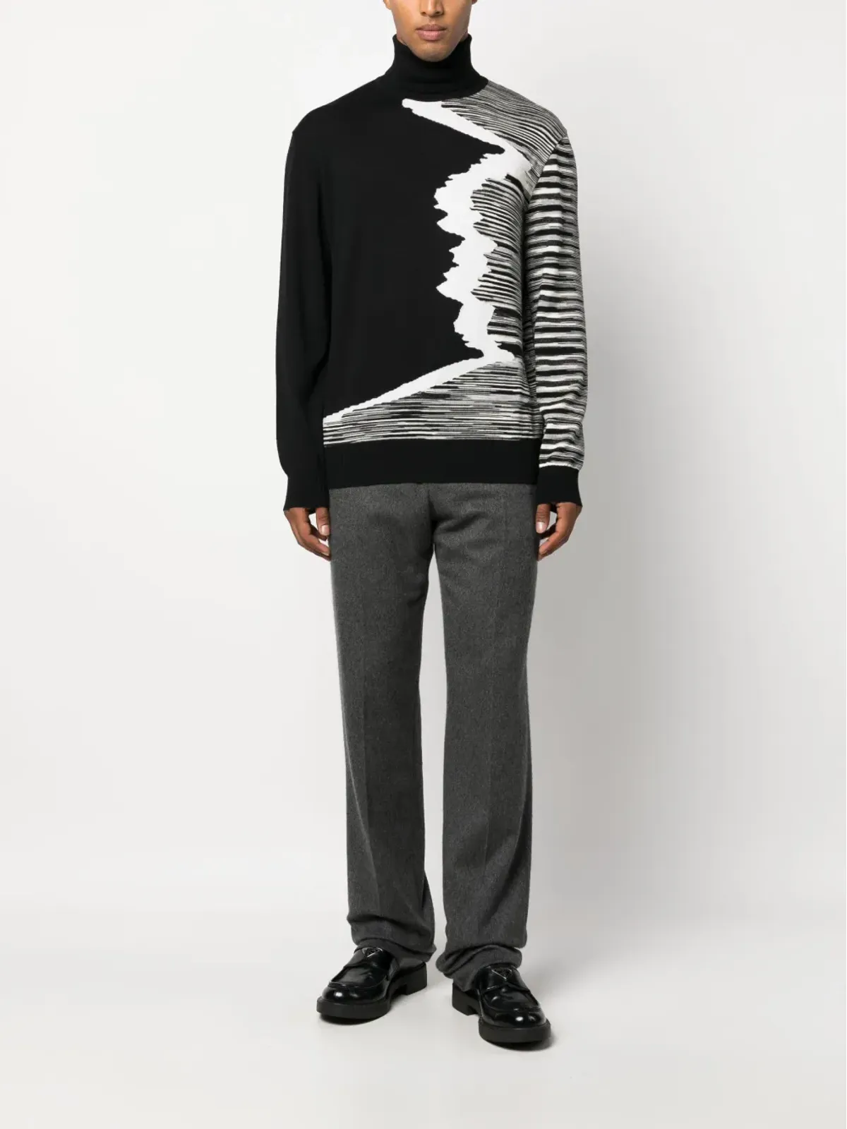 Missoni ストライプ柄 ロールネック ジャンパー - 画像2