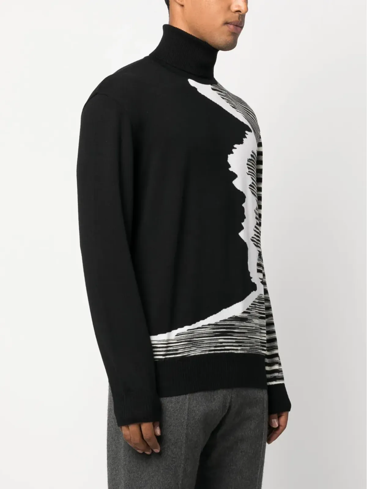 Missoni ストライプ柄 ロールネック ジャンパー - 画像3