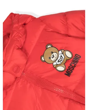 Moschino Kids テディベアプリント キルテッドジャケット - サムネイル3