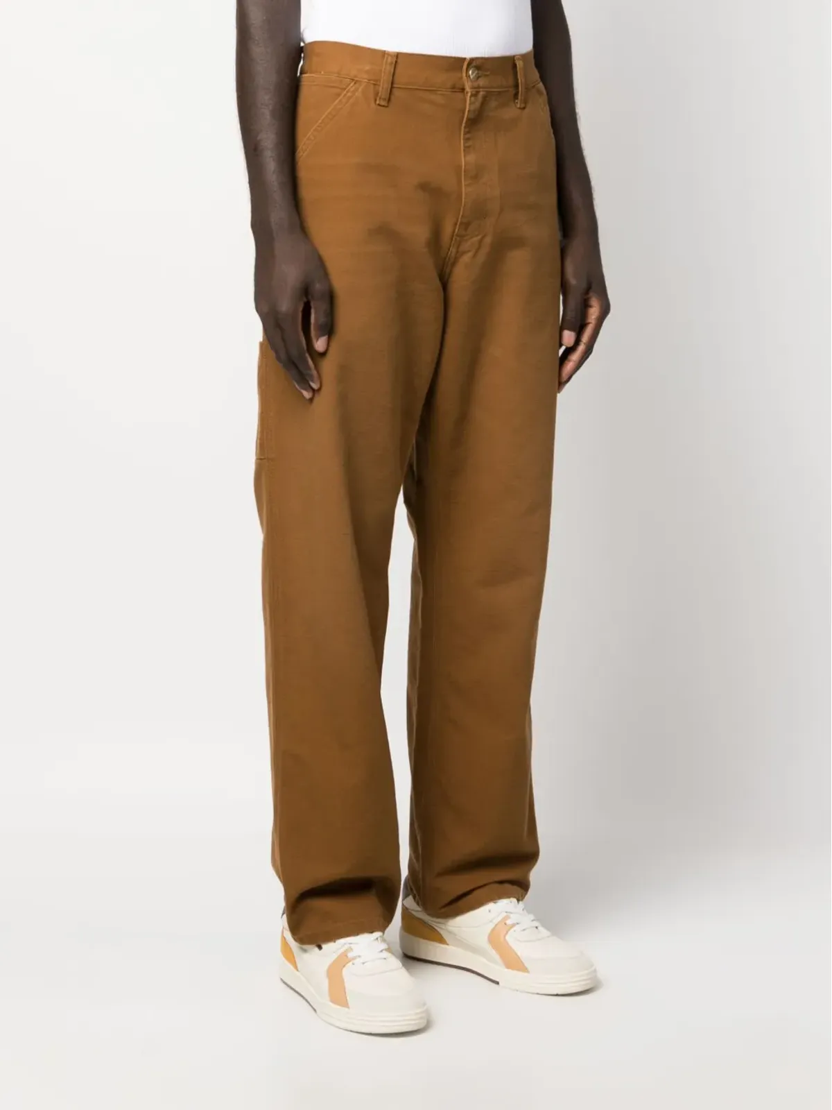 Carhartt WIP シングルニー・ストレートパンツ - Brown - 画像3