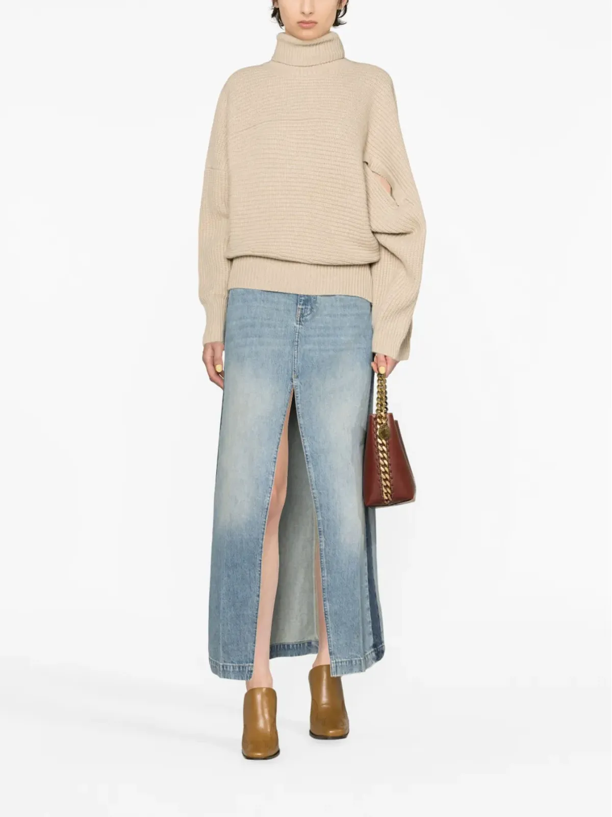 Stella McCartney 再生カシミヤのケープ付きセーター - 画像2