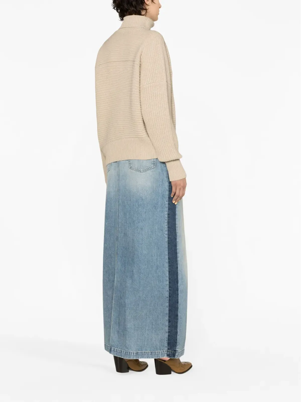 Stella McCartney 再生カシミヤのケープ付きセーター - 画像4