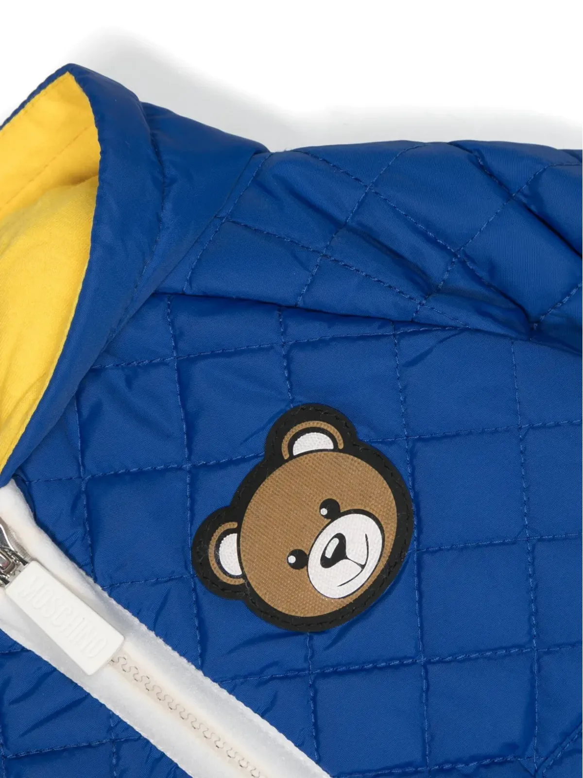 Moschino Kids テディベア キルテッド パディッド コート - 画像3
