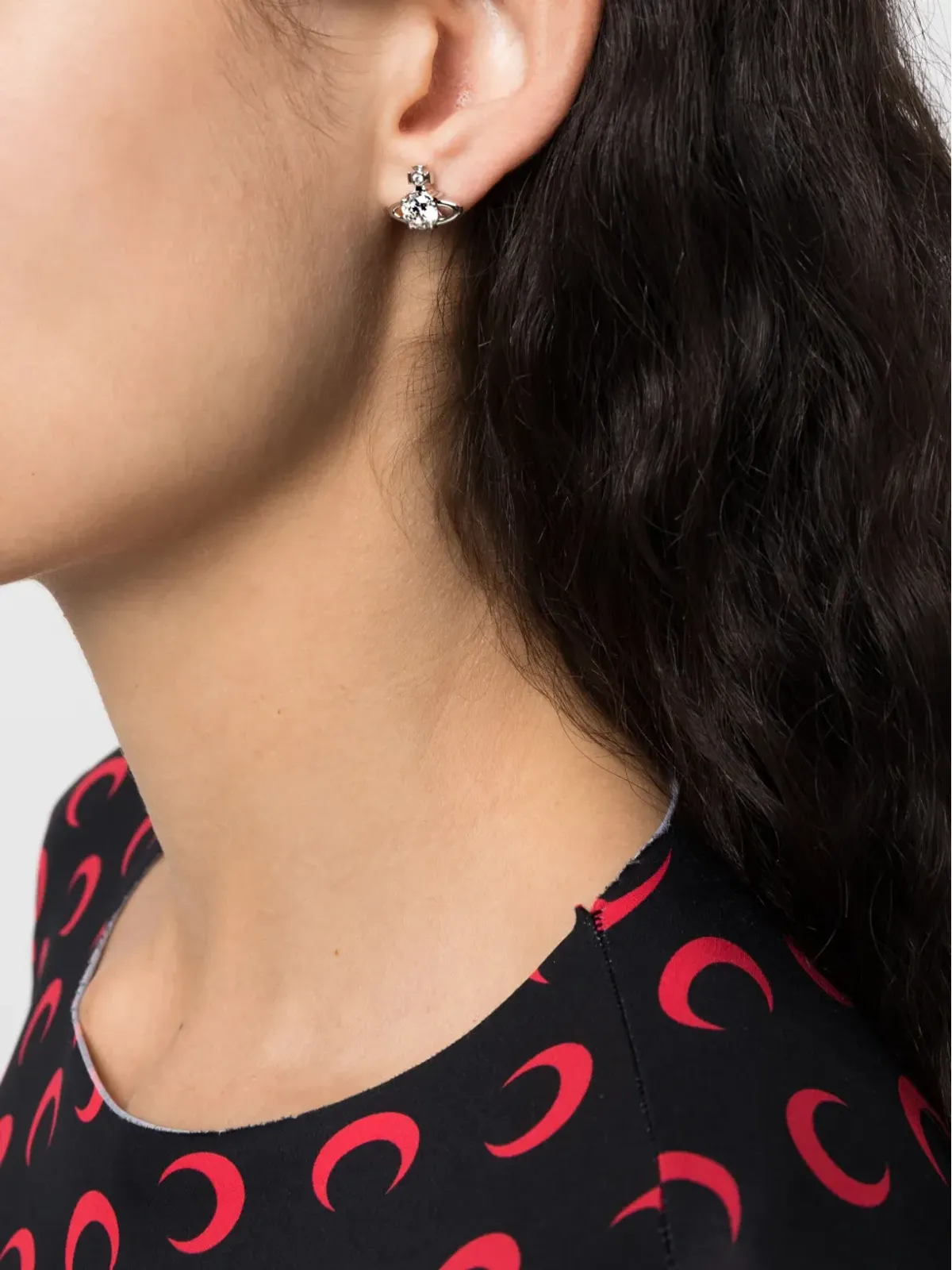 Vivienne Westwood Reina クリスタル装飾ピアス - 画像2