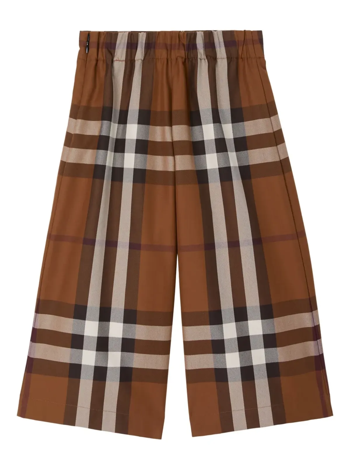 Burberry Kids ヴィンテージチェック柄コットンパンツ ブラウン - 画像2
