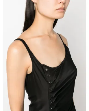 Rabanne アシンメトリック サテン マキシドレス - ブラック - サムネイル5