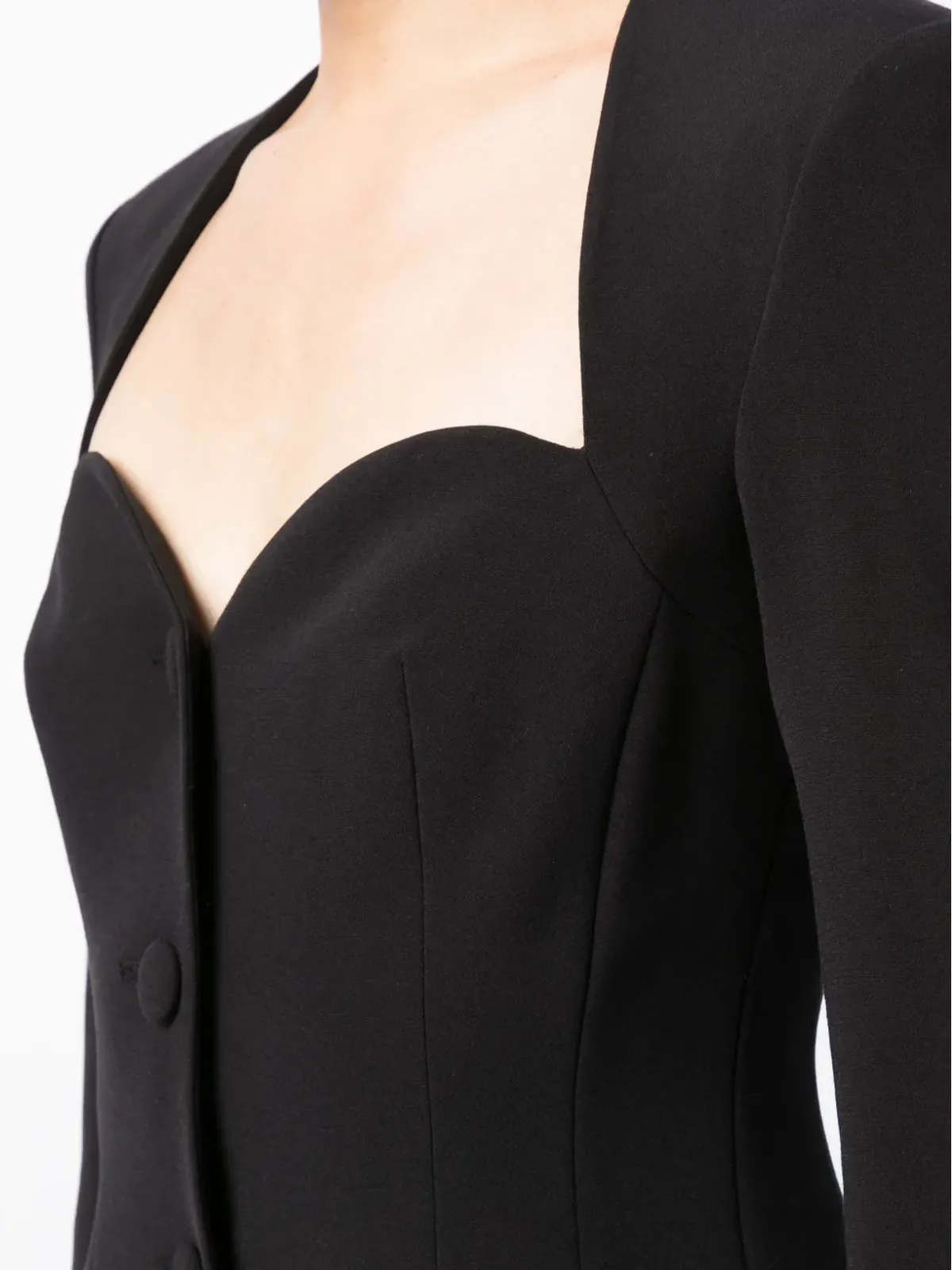Huishan Zhang Kim sweetheart-neck blazer - 画像5