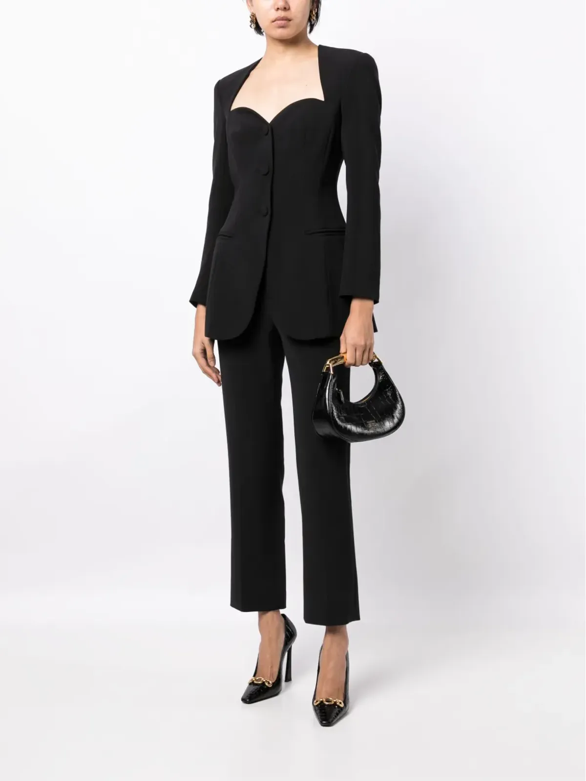 Huishan Zhang Kim sweetheart-neck blazer - 画像2