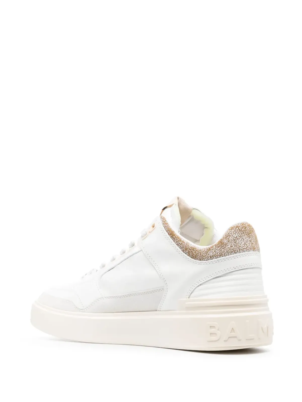 Balmain バルマン B-Court ミッドトップスニーカー ホワイト - 画像3