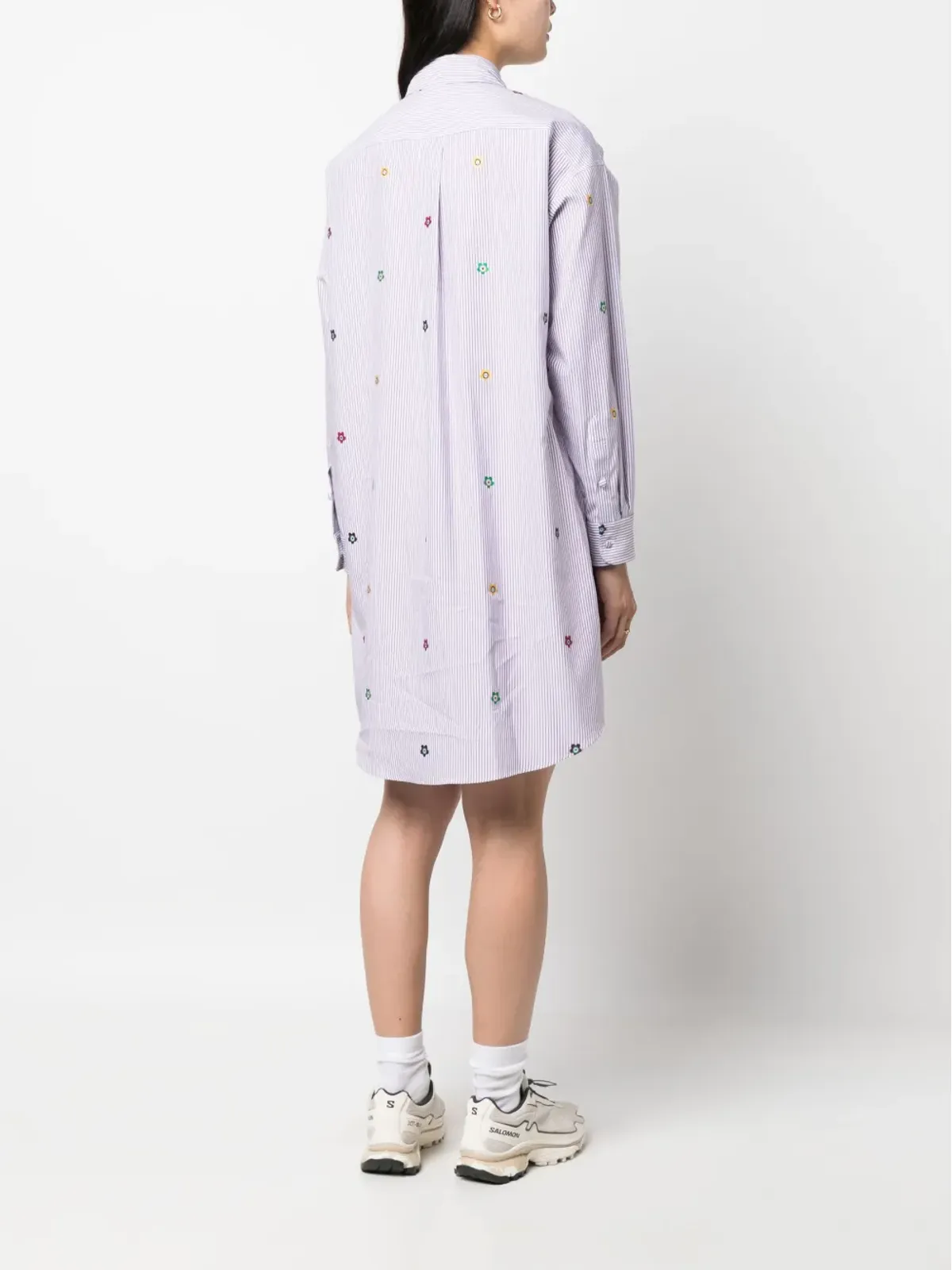 Kenzo デザイン刺繍ポプリンシャツドレス - 画像4