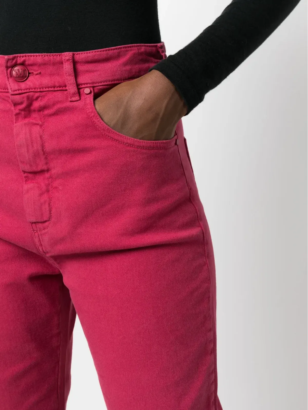 Max Mara クロップドストレートジーンズ - 画像5