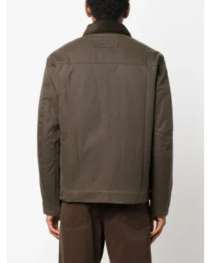 Barbour ブランデン ワックス コーデュロイ襟付きジャケット - グリーン - サムネイル4