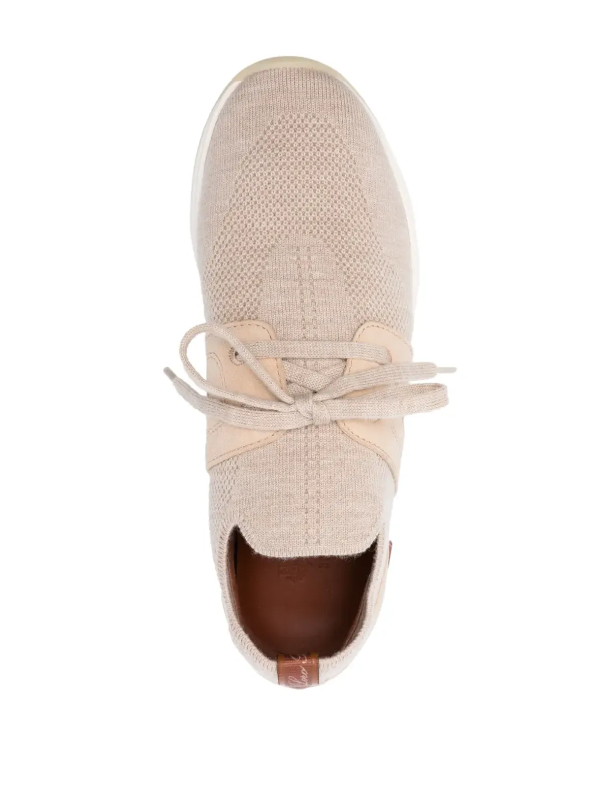 Loro Piana レースアップソックアンクルスニーカー - 画像4