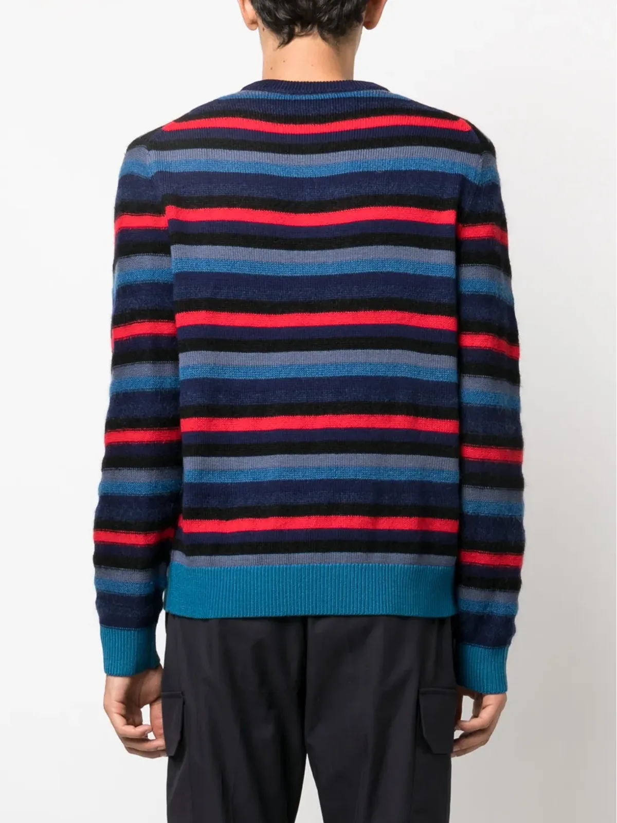 PS Paul Smith クルーネック ストライプ柄ニット - 画像4