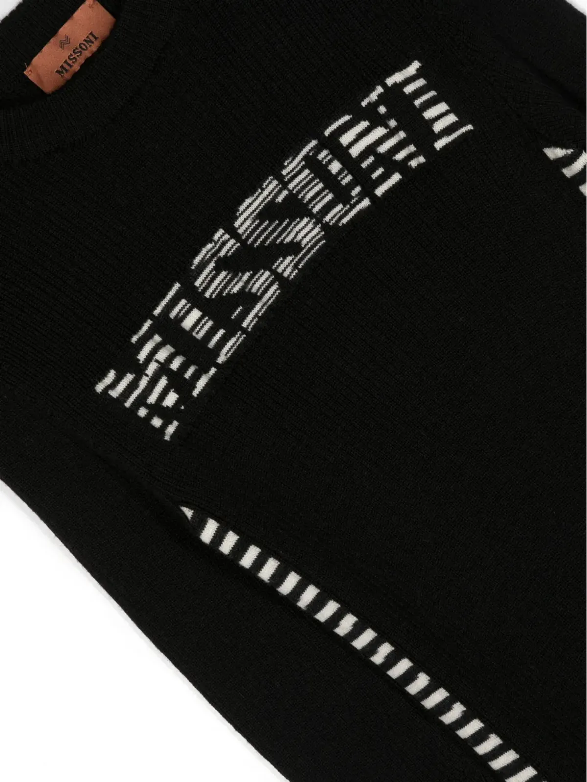 Missoni Kids ロゴ入りリブニットドレス - 画像3