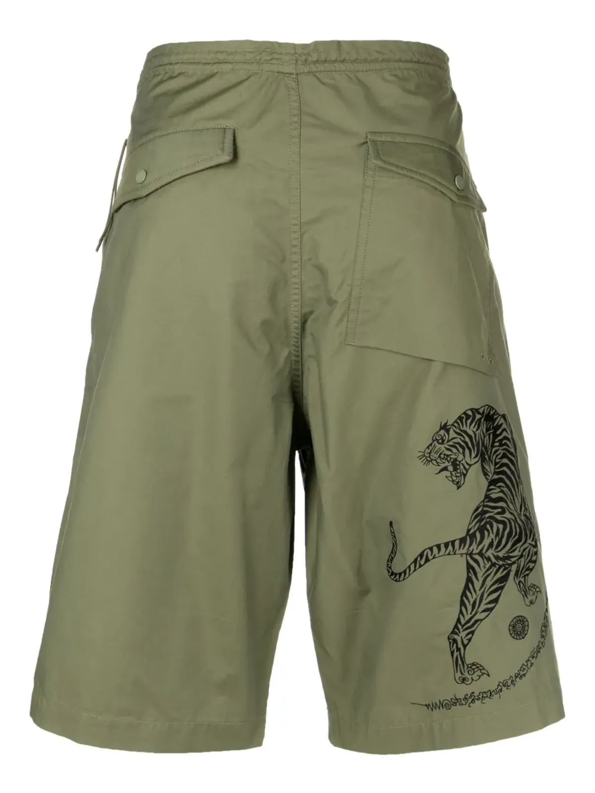Maharishi タイガープリント バミューダショーツ - グリーン - 画像2