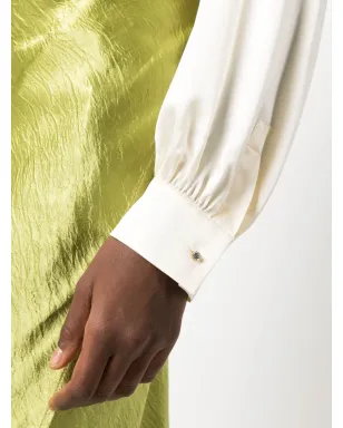 Max Mara タイ結び付きシルク ブラウス - サムネイル5