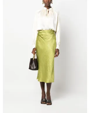 Max Mara タイ結び付きシルク ブラウス - サムネイル2