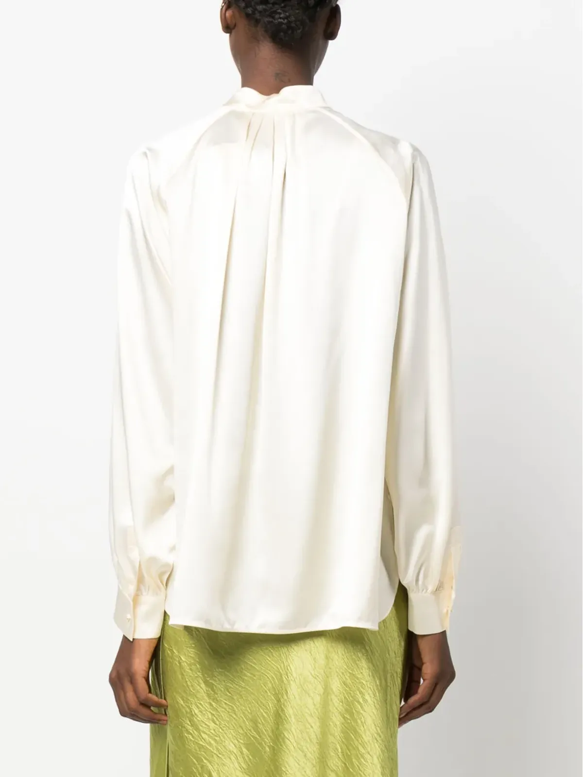 Max Mara タイ結び付きシルク ブラウス - 画像4