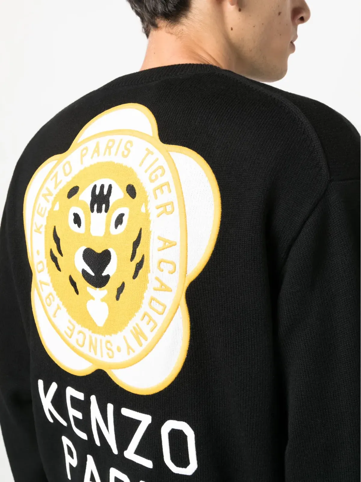 Kenzo ボケ花の刺繍 Vネック カーディガン - 画像5