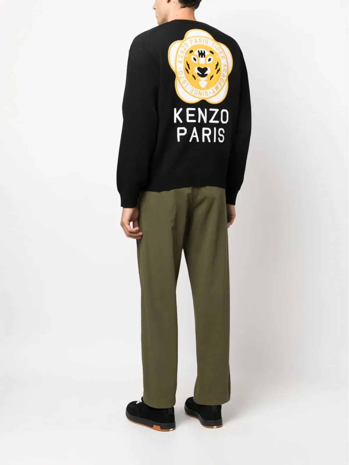 Kenzo ボケ花の刺繍 Vネック カーディガン - 画像2