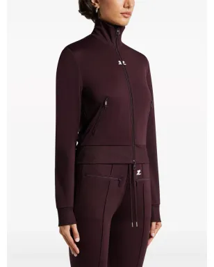 Courrèges ハイネックジップアップ スウェット ブラウン - サムネイル3
