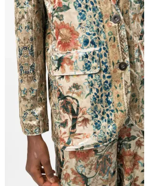 Pierre-Louis Mascia 花柄プリントのシングルブレストブレザー - サムネイル5