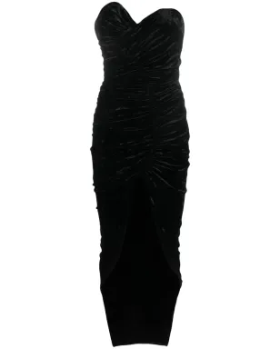 Alexandre Vauthier ストラップレスベルベットドレス - サムネイル1