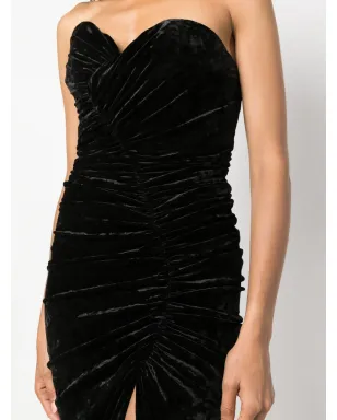 Alexandre Vauthier ストラップレスベルベットドレス - サムネイル5