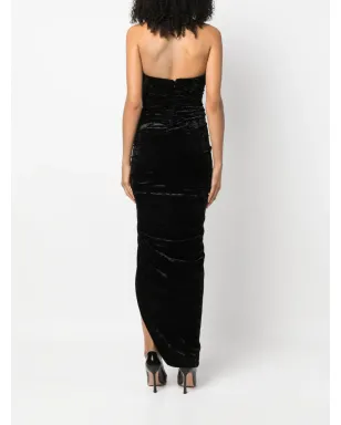 Alexandre Vauthier ストラップレスベルベットドレス - サムネイル4