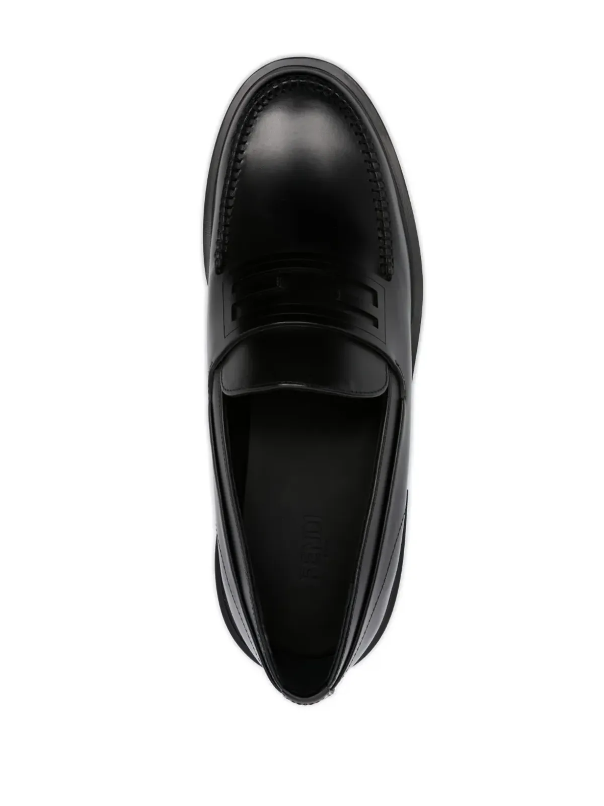 FENDI フレーム レザー ローファー - 画像4