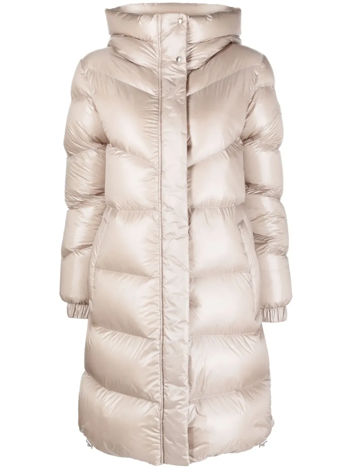 Woolrich ロゴパッチ付きパデッドフードコート - 画像1
