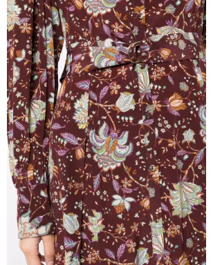 Ulla Johnson アテナ グラフィックプリントドレス - レッド - サムネイル5