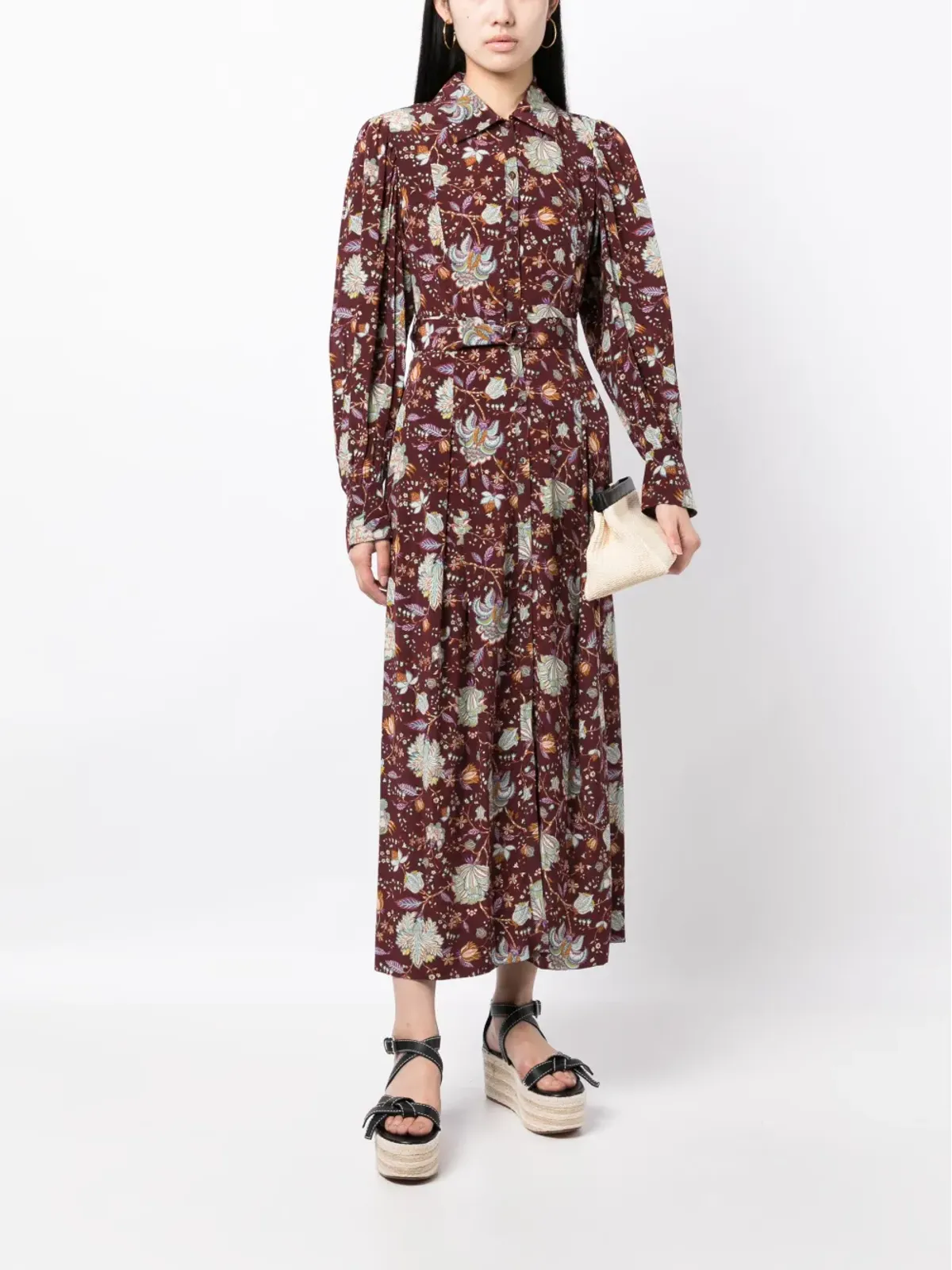 Ulla Johnson アテナ グラフィックプリントドレス - レッド - 画像2