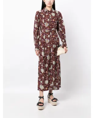 Ulla Johnson アテナ グラフィックプリントドレス - レッド - サムネイル2