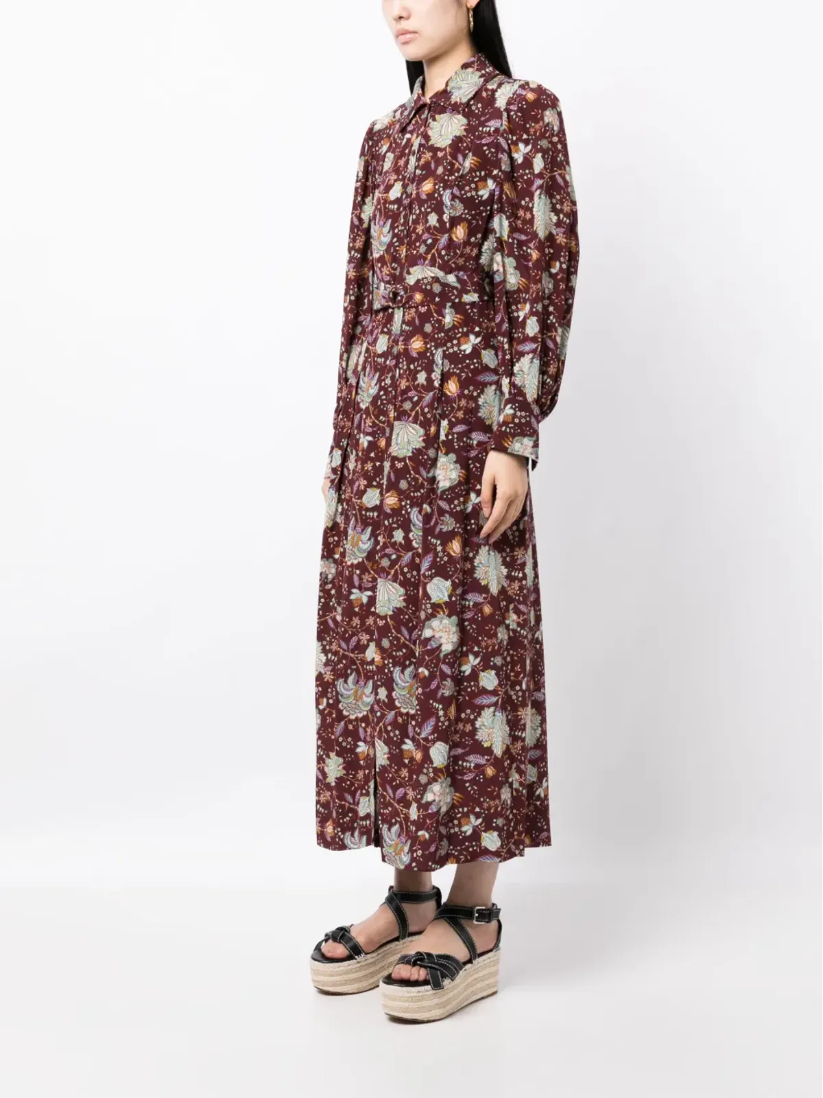 Ulla Johnson アテナ グラフィックプリントドレス - レッド - 画像3