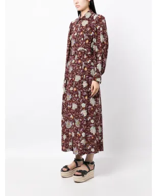 Ulla Johnson アテナ グラフィックプリントドレス - レッド - サムネイル3