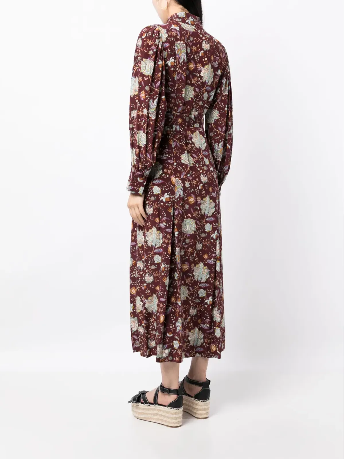 Ulla Johnson アテナ グラフィックプリントドレス - レッド - 画像4
