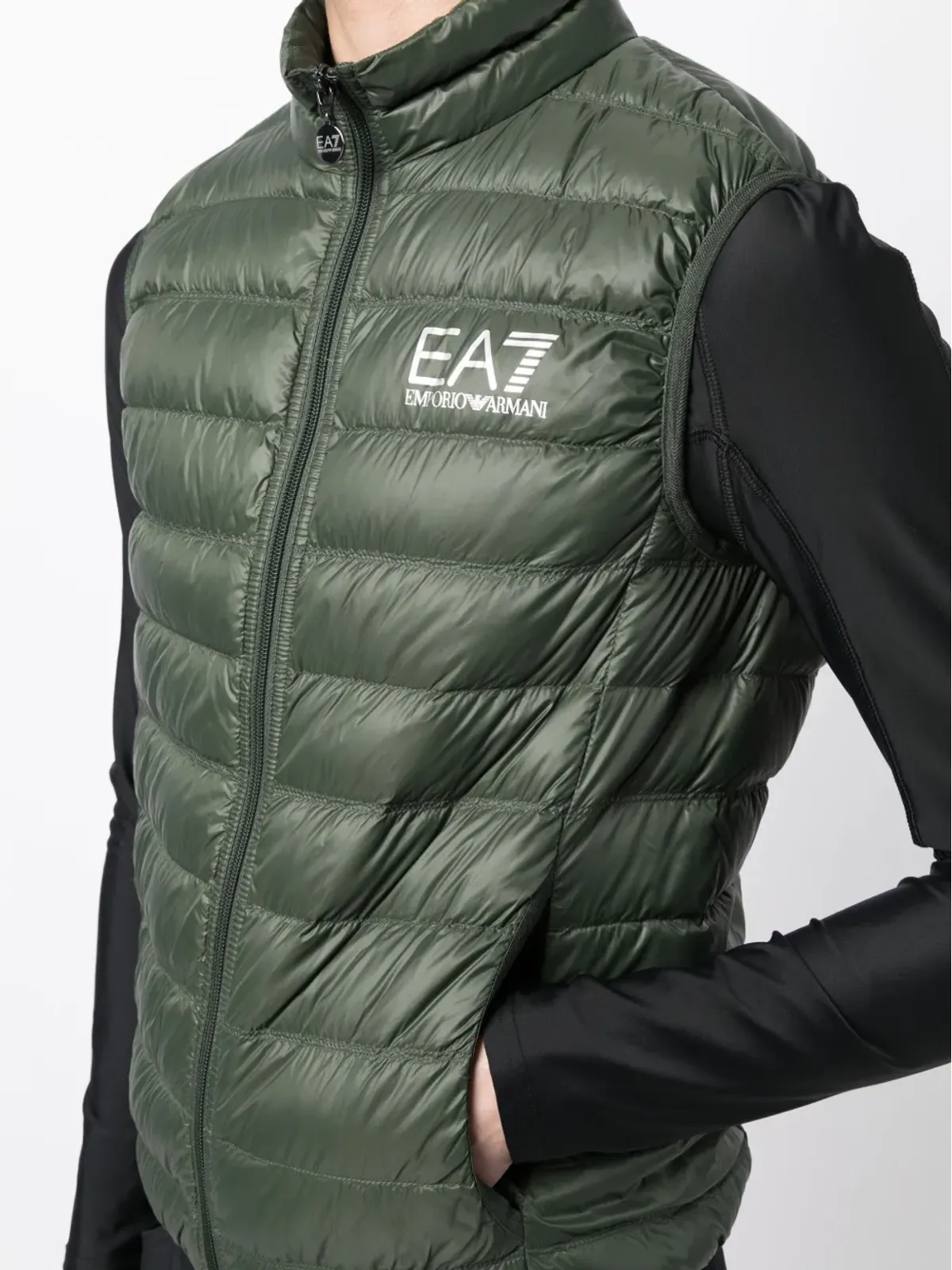 Ea7 Emporio Armani パッド入りノースリーブジレ - 画像5