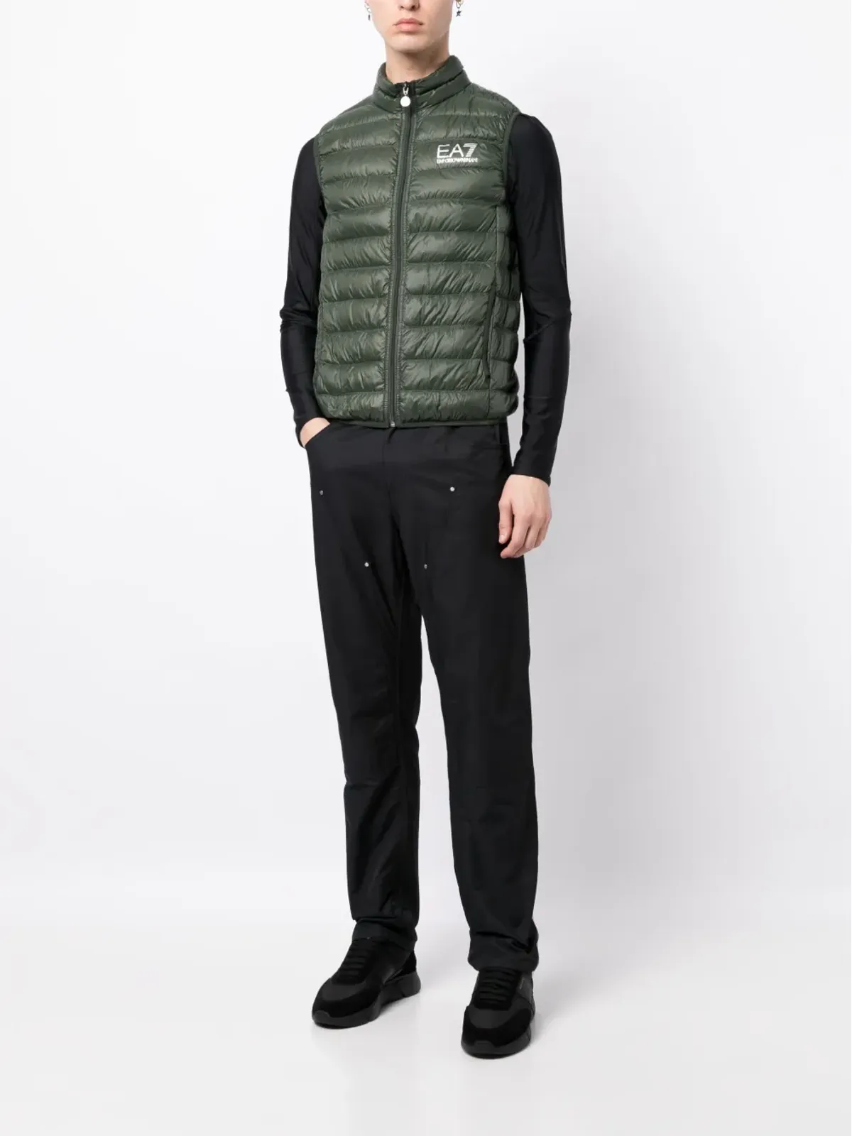 Ea7 Emporio Armani パッド入りノースリーブジレ - 画像2