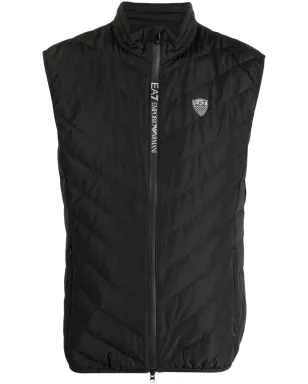 Ea7 Emporio Armani ロゴパッチ・キルテッド・パッド入りジレ - サムネイル1