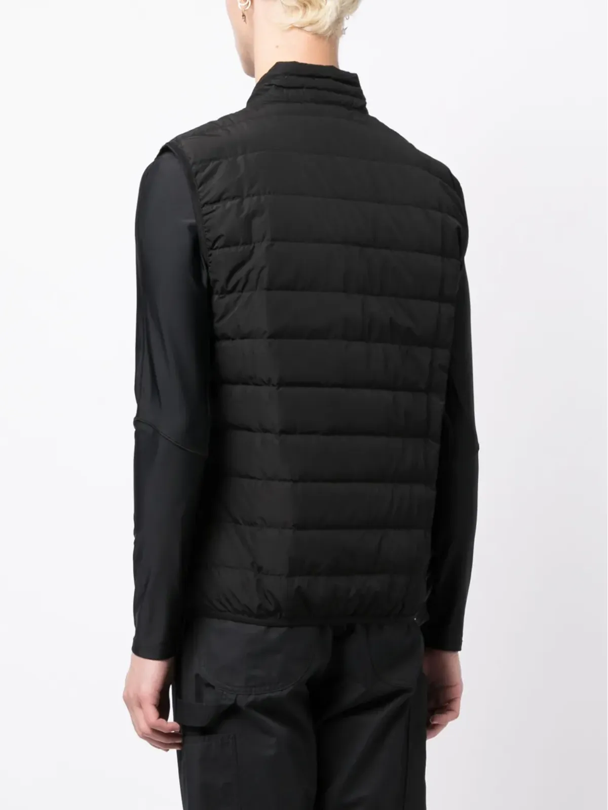 Ea7 Emporio Armani ロゴパッチ・キルテッド・パッド入りジレ - 画像4