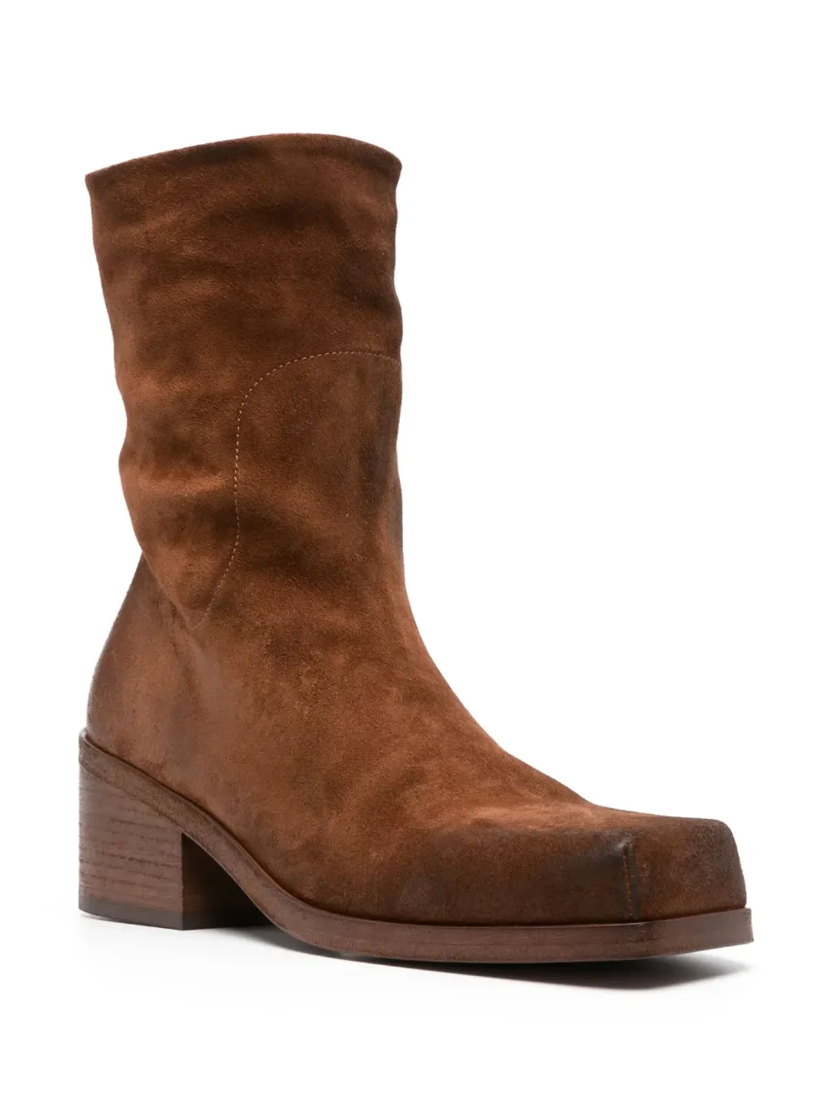 Marsèll Cassello square-toe suede ankle boots - 画像2