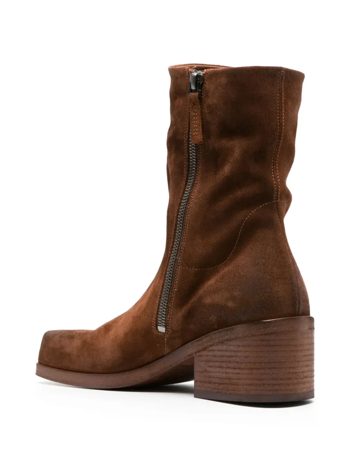 Marsèll Cassello square-toe suede ankle boots - 画像3