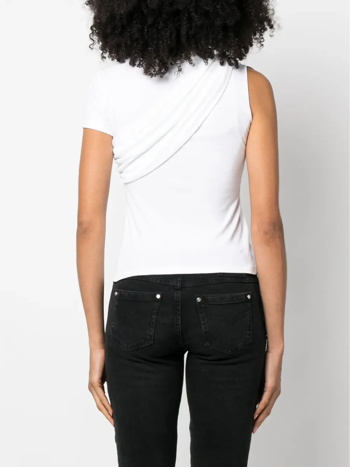 Blumarine ツイストディテール コットン Tシャツ - 画像4