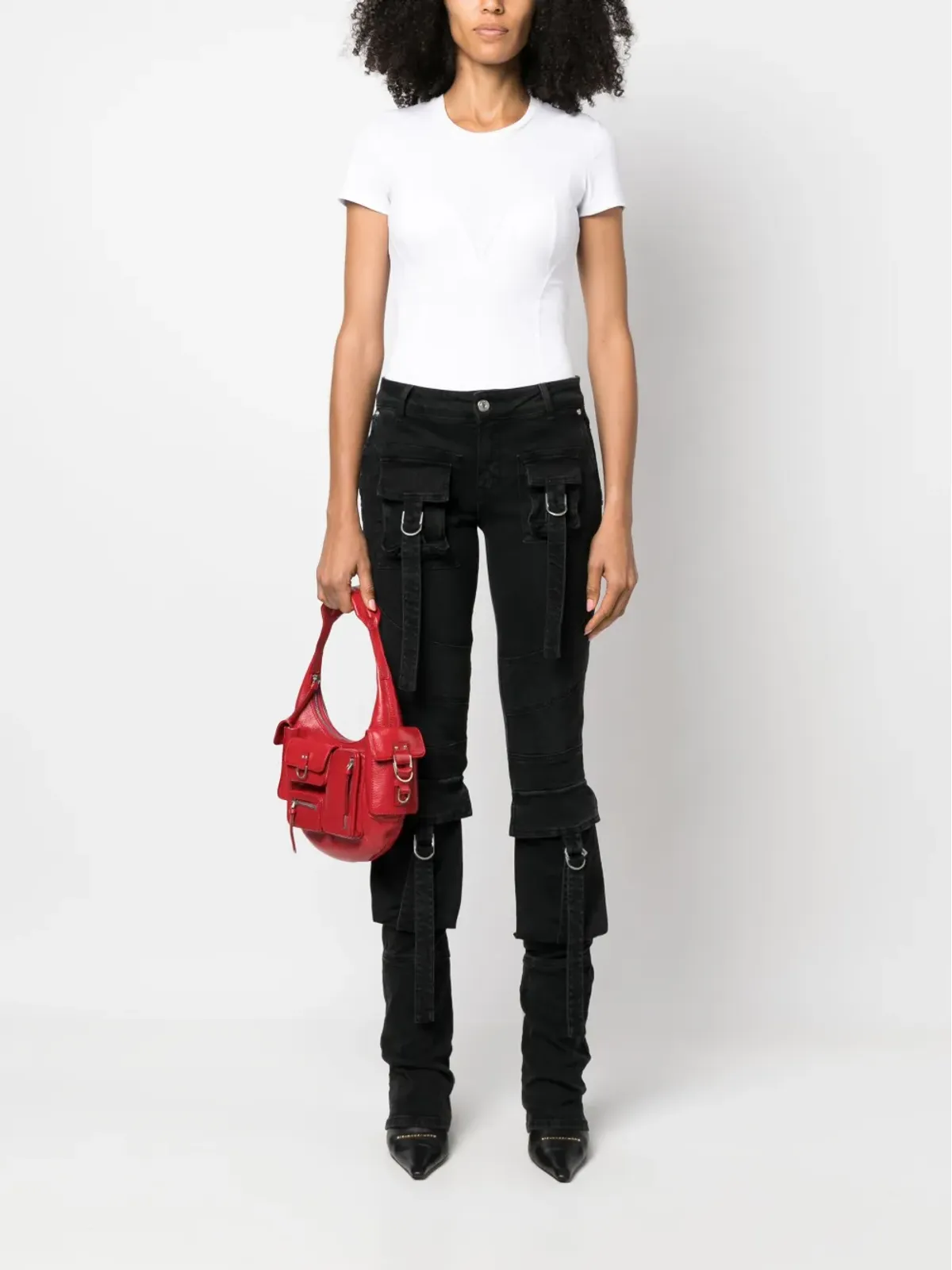 Blumarine エンボス加工ディテールのコットンTシャツ - 画像2