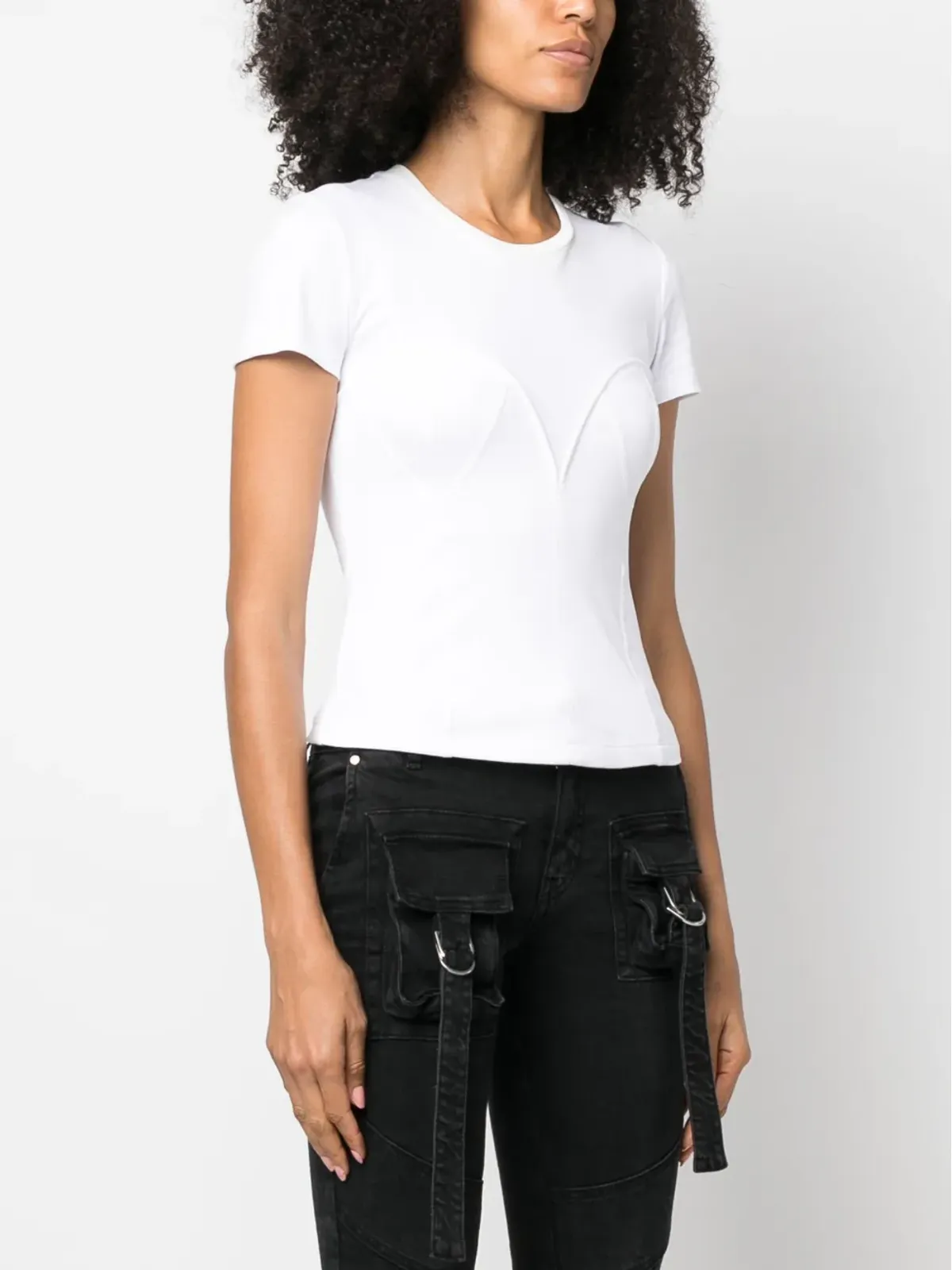 Blumarine エンボス加工ディテールのコットンTシャツ - 画像3
