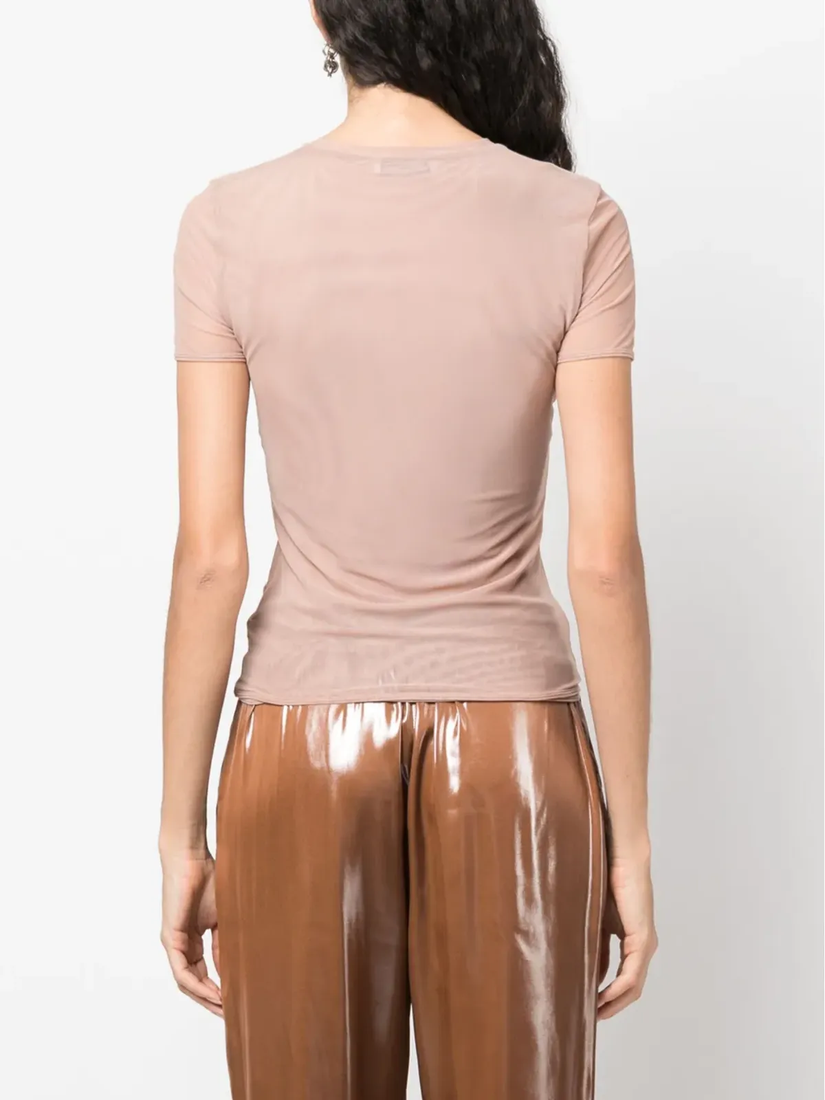 Blumarine ロゴ入りメッシュTシャツ - 画像4