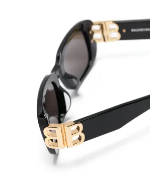 Balenciaga Eyewear Dynasty rectangle-frame sunglasses - Black - サムネイル3